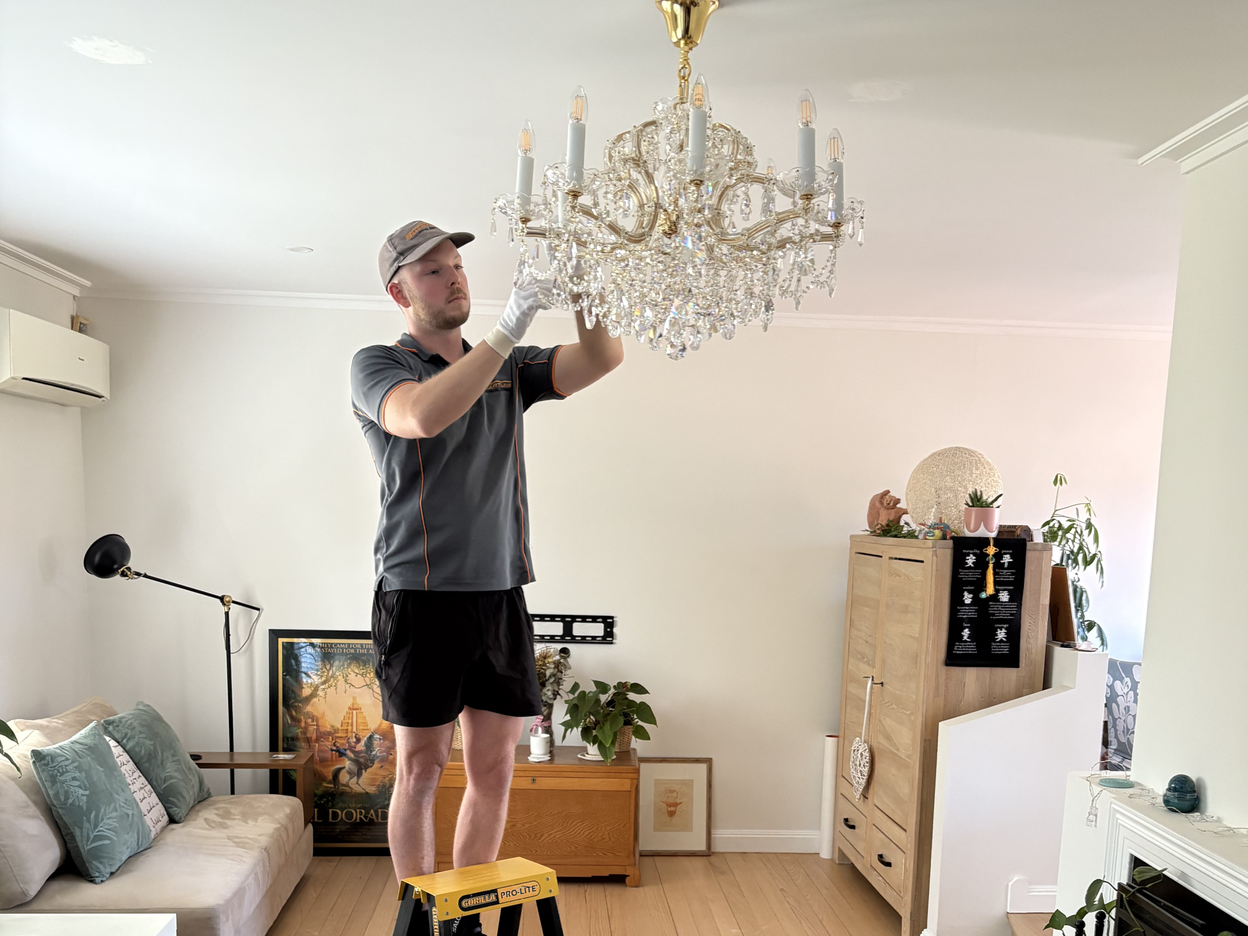 Chandelier Installation